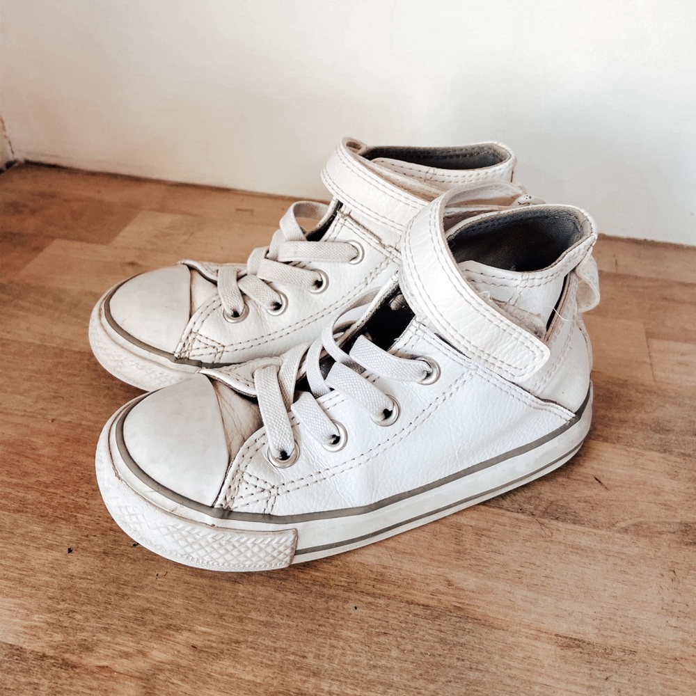 White Leather Converse